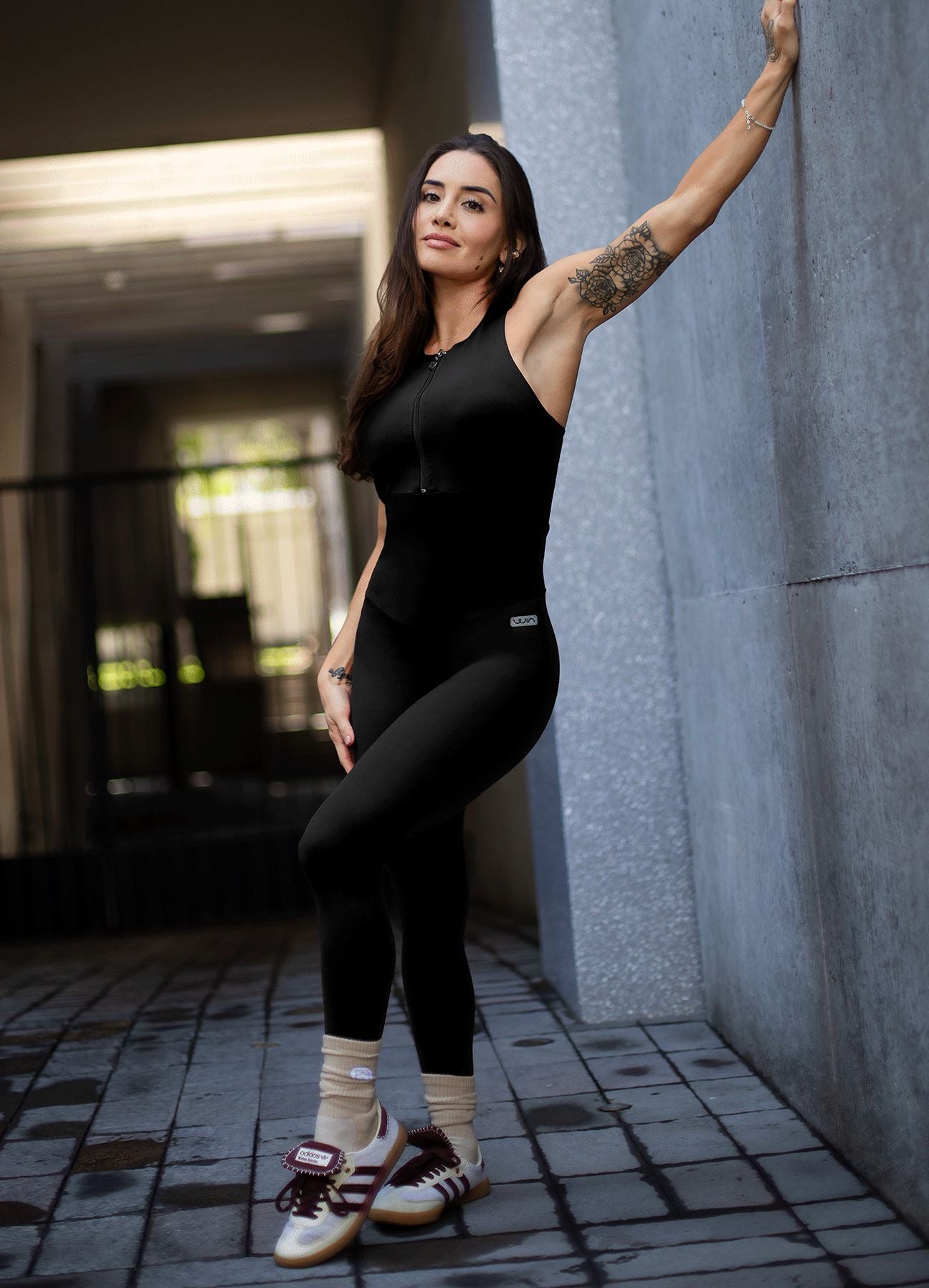 ENTERIZO EMANA CURVE UP - NEGRO ENTERIZOS WIN ROPA DEPORTIVA Negro S 