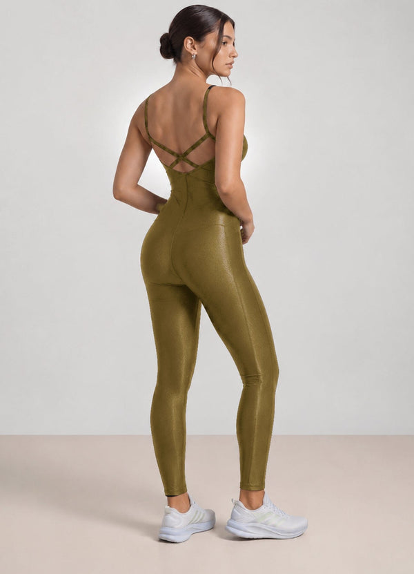 ENTERIZO EMANA RADIANCE - VERDE MILITAR ENTERIZOS WIN ROPA DEPORTIVA 