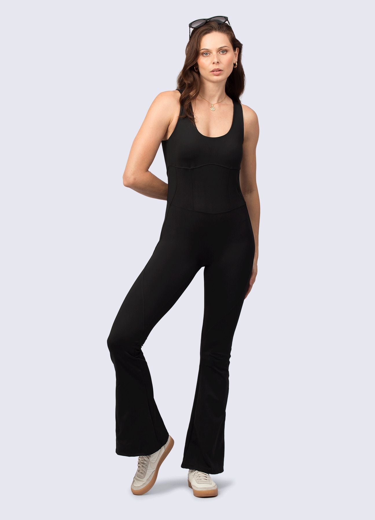 ENTERIZO EMANA SCULPT - NEGRO ENTERIZOS WIN ROPA DEPORTIVA 
