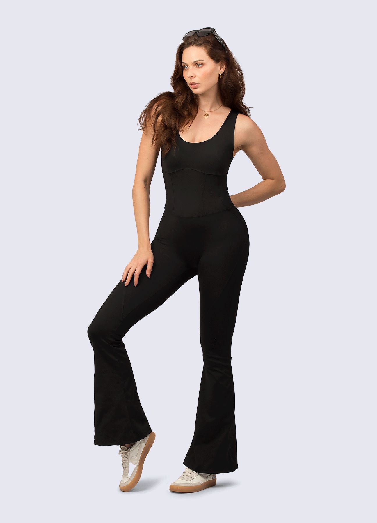 ENTERIZO EMANA SCULPT - NEGRO ENTERIZOS WIN ROPA DEPORTIVA 