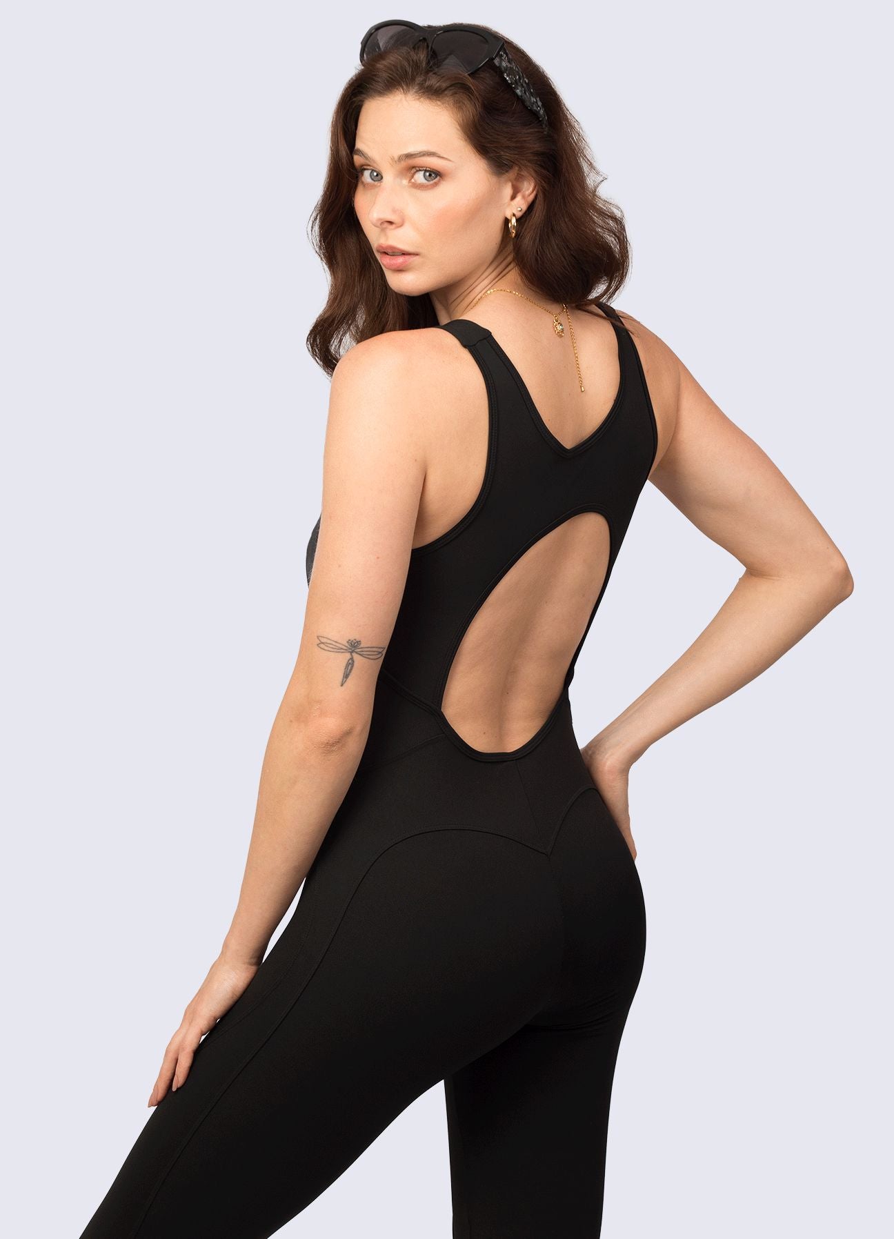 ENTERIZO EMANA SCULPT - NEGRO ENTERIZOS WIN ROPA DEPORTIVA 