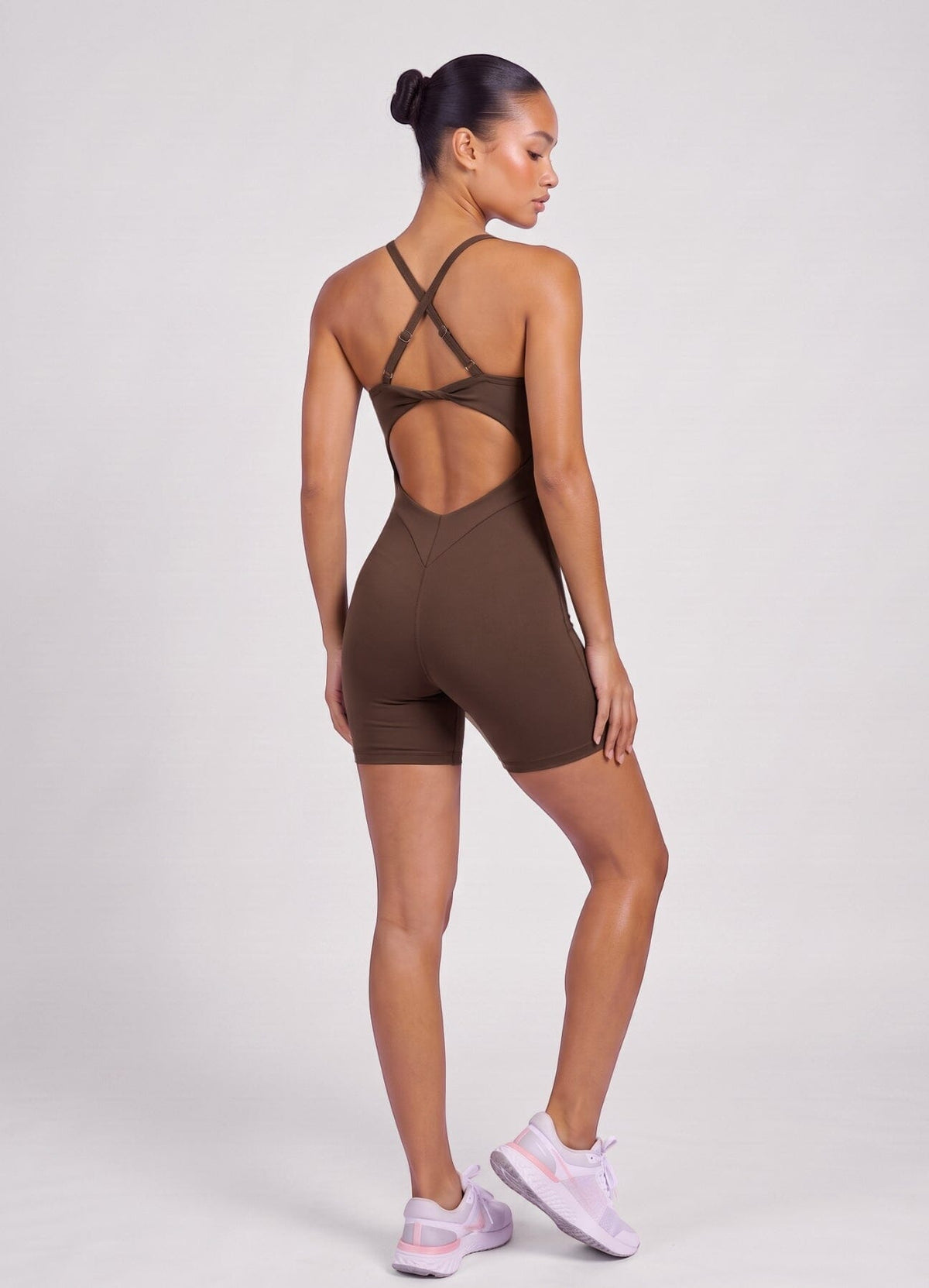 ENTERIZO EMANA SLOW - MARRON OSCURO ENTERIZOS WIN ROPA DEPORTIVA 