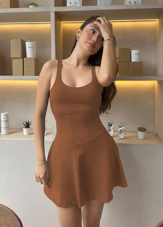 ENTERIZO FALDA REPLAY - MARRÓN OSCURO WIN ROPA DEPORTIVA marron S 
