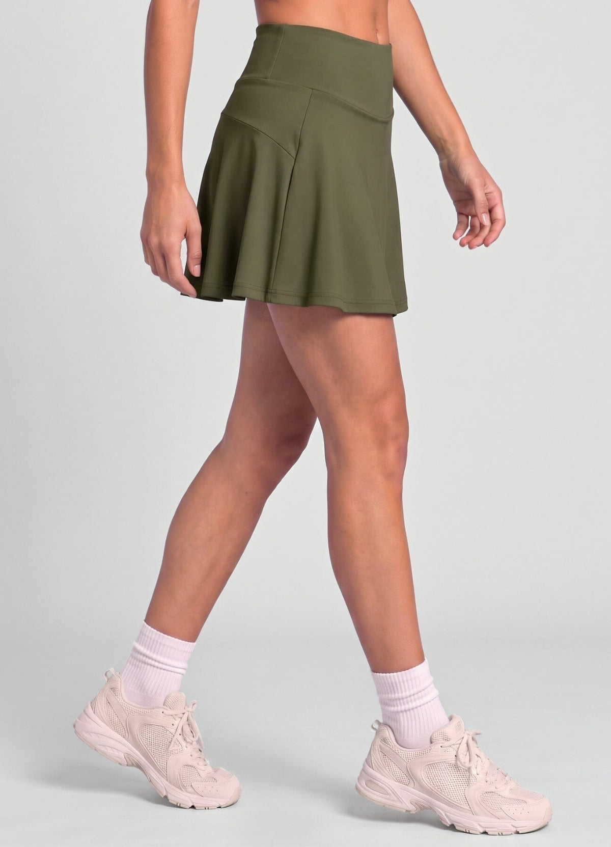FALDA SHORT SOFT - VERDE MILITAR FALDA SHORT WIN ROPA DEPORTIVA VERDE MILITAR S 