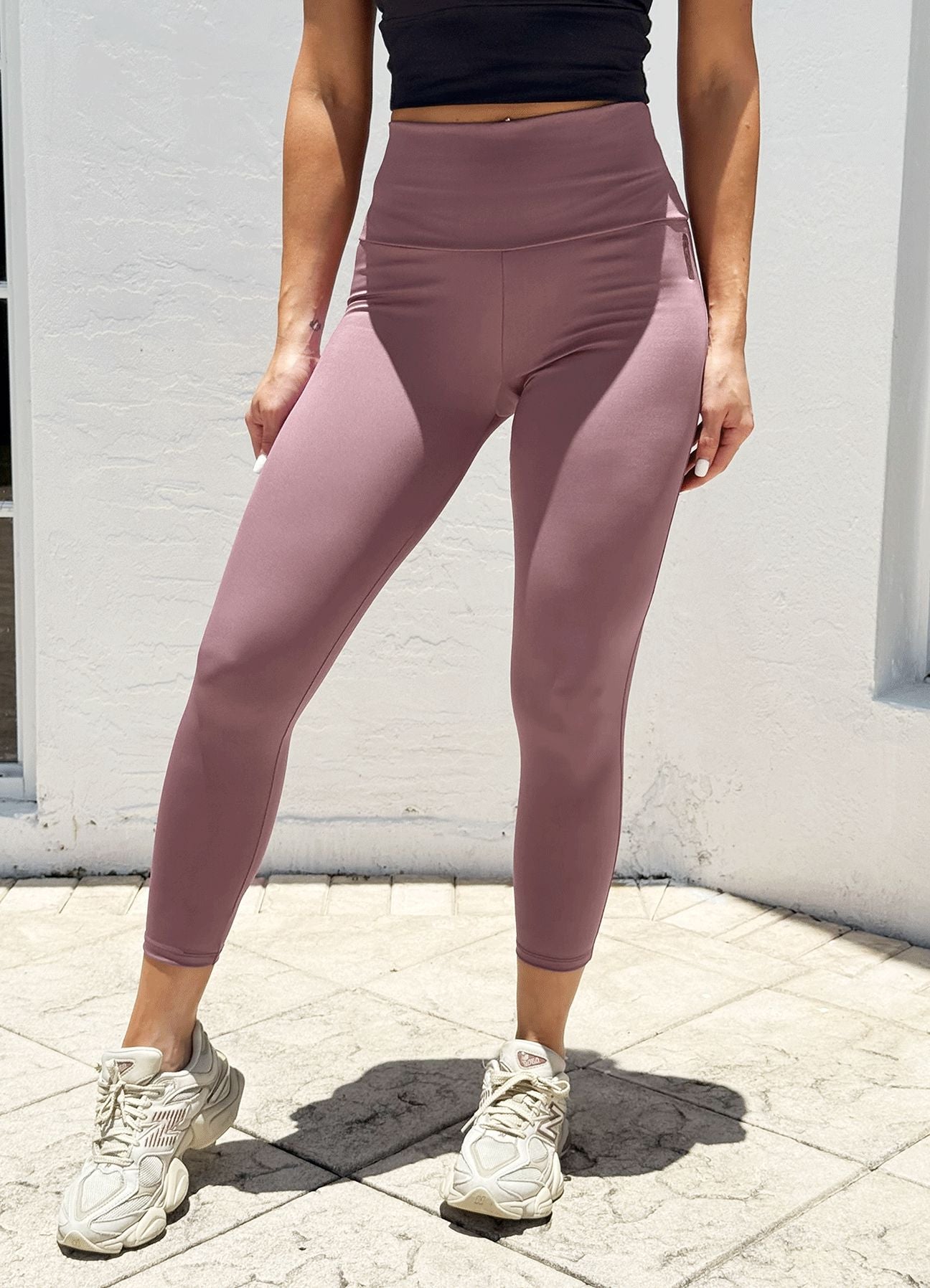 LEGGING BABY SUPLEX LISO - ROSA OSCURO LEGGINGS WIN ROPA DEPORTIVA 