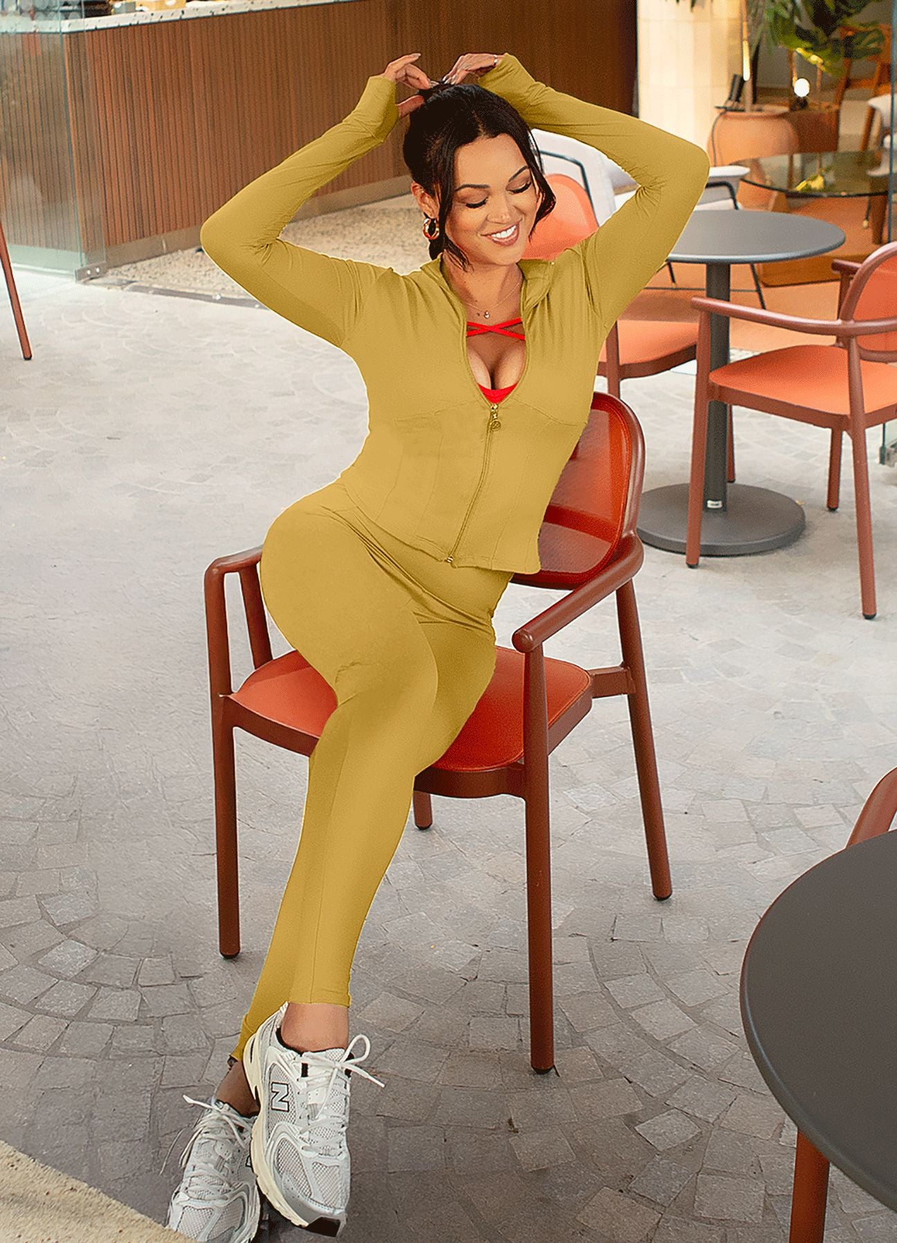 LEGGING EMANA ATTACK-CAMEL LEGGINGS WIN ROPA DEPORTIVA 