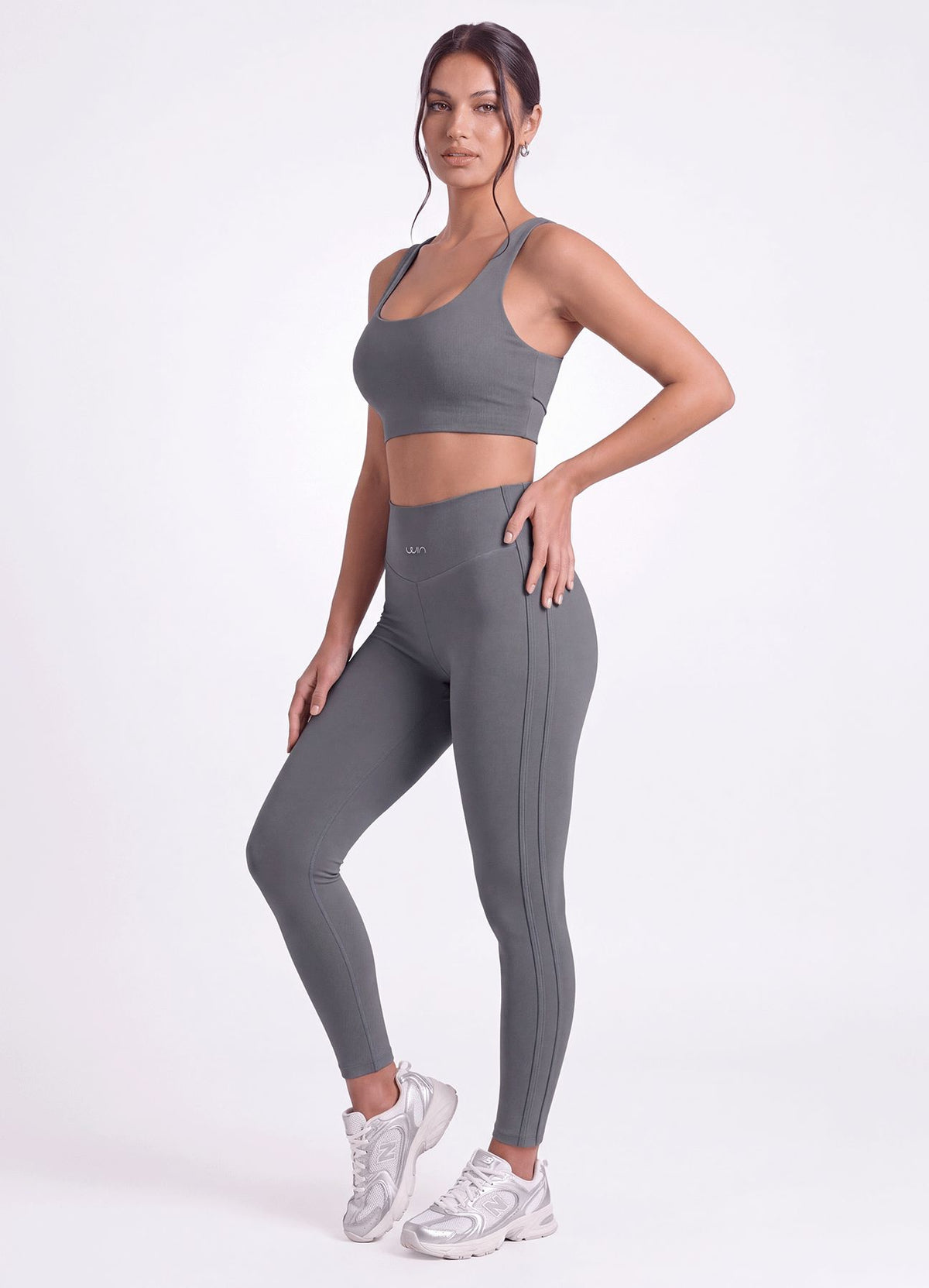LEGGING EMANA AURA - GRIS LEGGINGS WIN ROPA DEPORTIVA GRIS S 