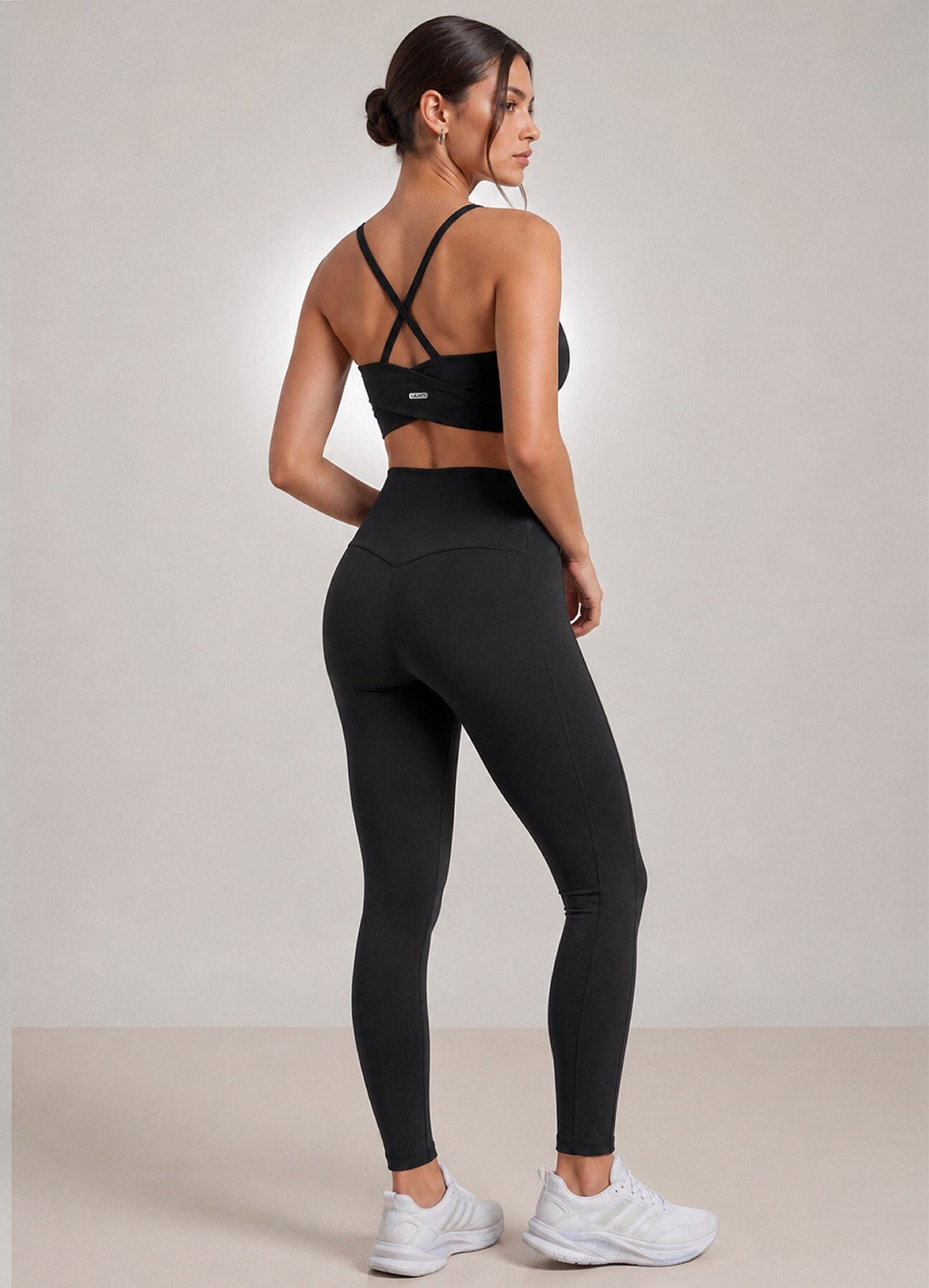 LEGGING EMANA AURA - NEGRO LEGGINGS WIN ROPA DEPORTIVA 