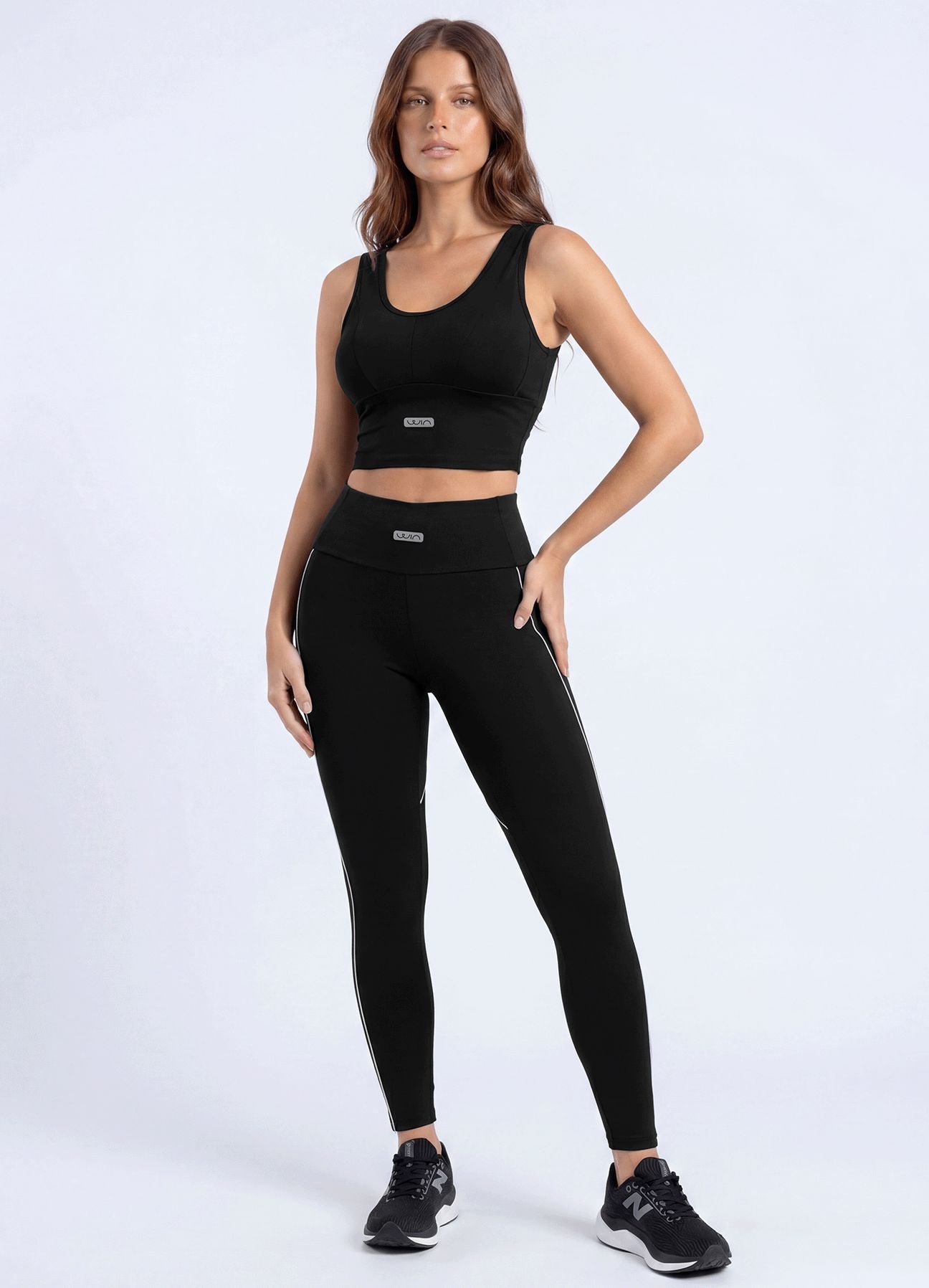 LEGGING EMANA BEAT - NEGRO LEGGINGS WIN ROPA DEPORTIVA 