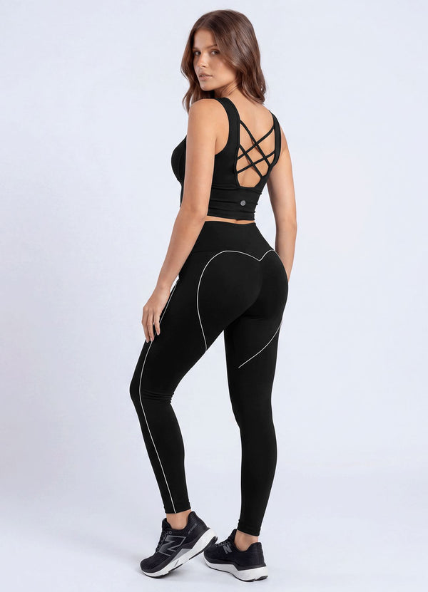 LEGGING EMANA BEAT - NEGRO LEGGINGS WIN ROPA DEPORTIVA 