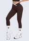 LEGGING EMANA CONTRAST - MARRON OSCURO LEGGINGS WIN ROPA DEPORTIVA Marron oscuro S 