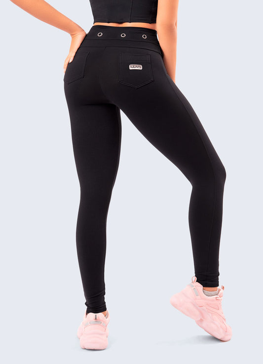 LEGGING EMANA CORSET-NEGRO LEGGING WIN ROPA DEPORTIVA 