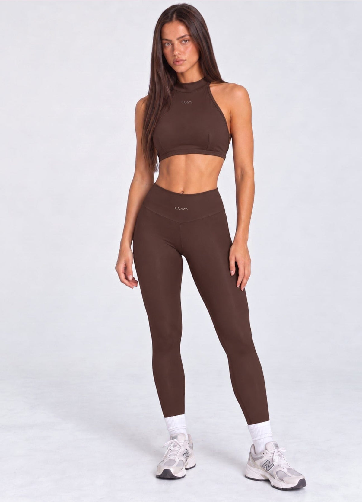 LEGGING EMANA CUMBRE - MARRON OSCURO LEGGINGS WIN ROPA DEPORTIVA 