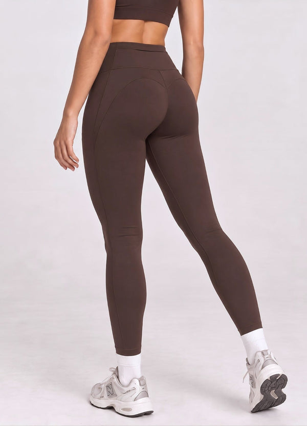 LEGGING EMANA CUMBRE - MARRON OSCURO LEGGINGS WIN ROPA DEPORTIVA 