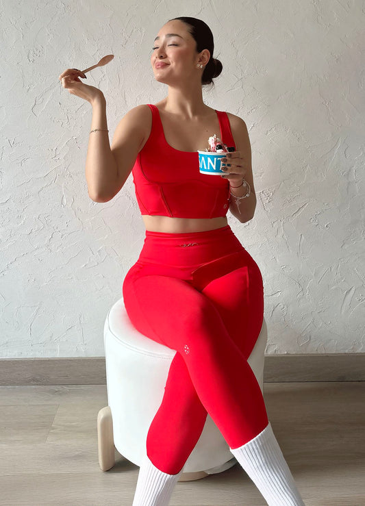LEGGING EMANA DEFINE - ROJO LEGGING WIN ROPA DEPORTIVA rojo S 