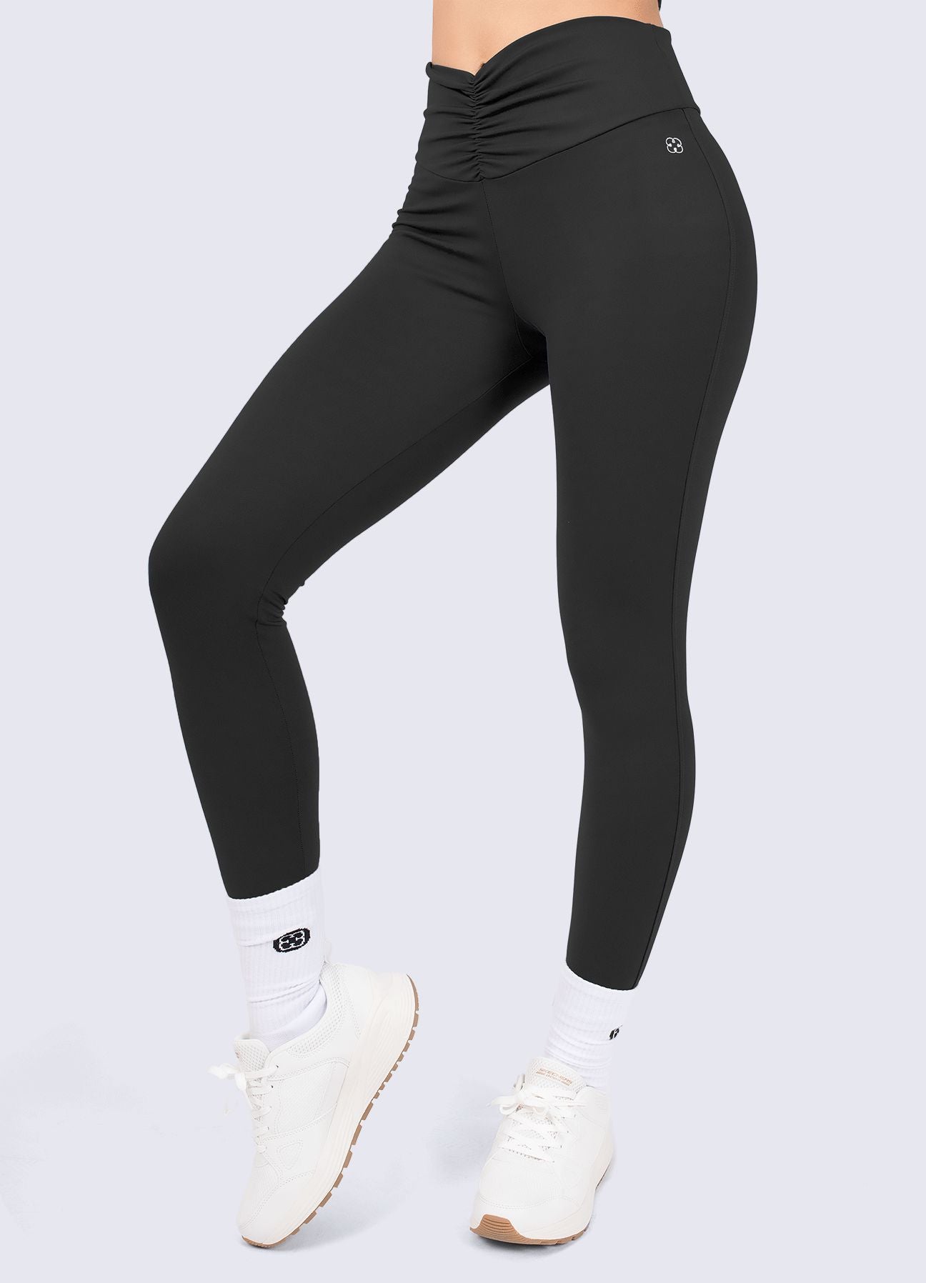 LEGGING EMANA FLOW - NEGRO LEGGINGS WIN ROPA DEPORTIVA 