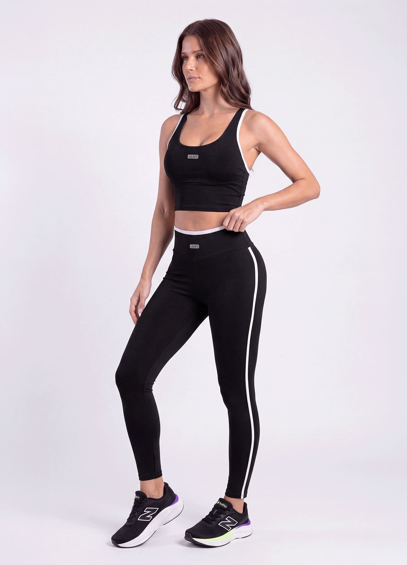 LEGGING EMANA FREEDOM - NEGRO LEGGINGS WIN ROPA DEPORTIVA 