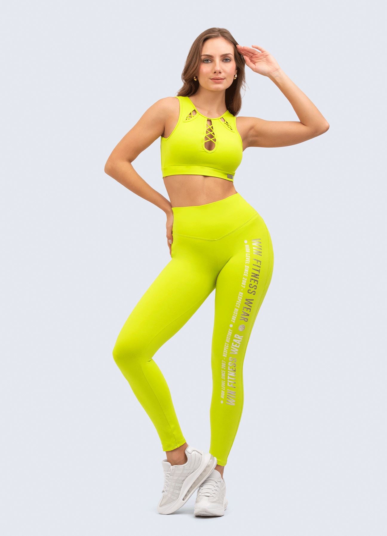 LEGGING EMANA H-LEVEL-VERDE LIMA LEGGINGS WIN ROPA DEPORTIVA S VERDE LIMA 