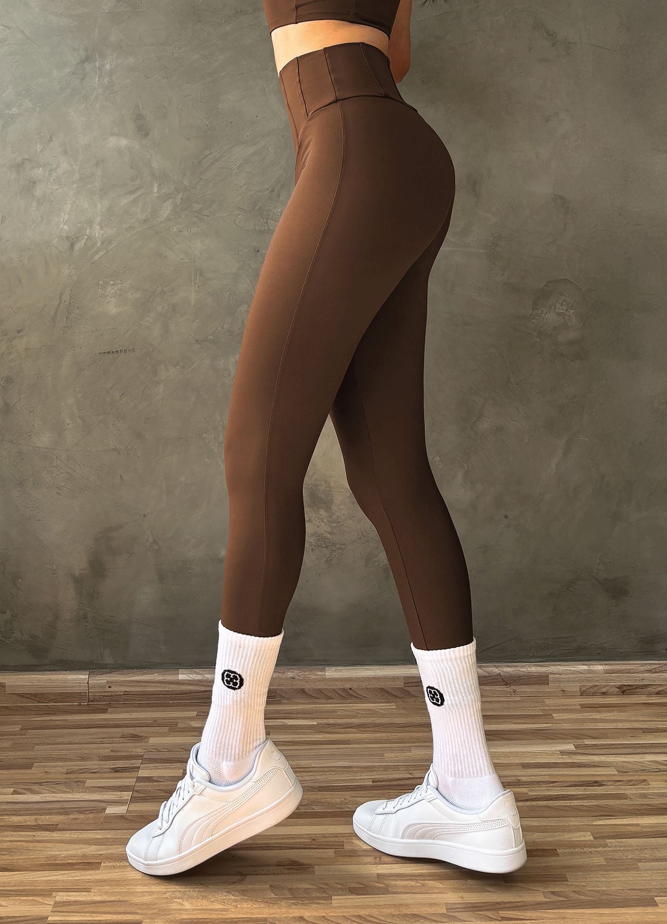 LEGGING EMANA PLAY - MARRÓN OSCURO WIN ROPA DEPORTIVA marron S 