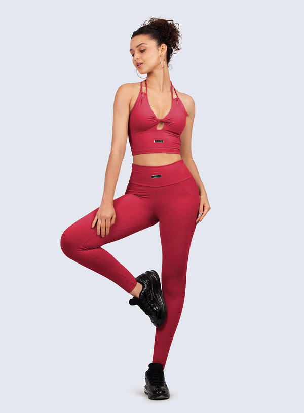 Legging Emana Power - Rojo Oscuro LEGGINGS WIN