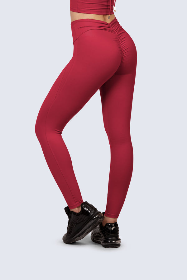 Legging Emana Power - Rojo Oscuro LEGGINGS WIN