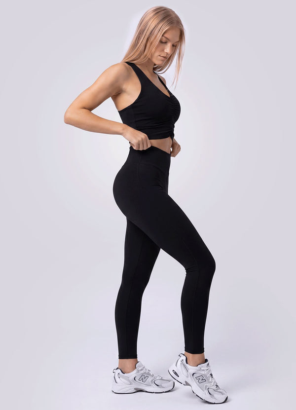 LEGGING EMANA POWER SCRUNCH - NEGRO LEGGINGS WIN ROPA DEPORTIVA 