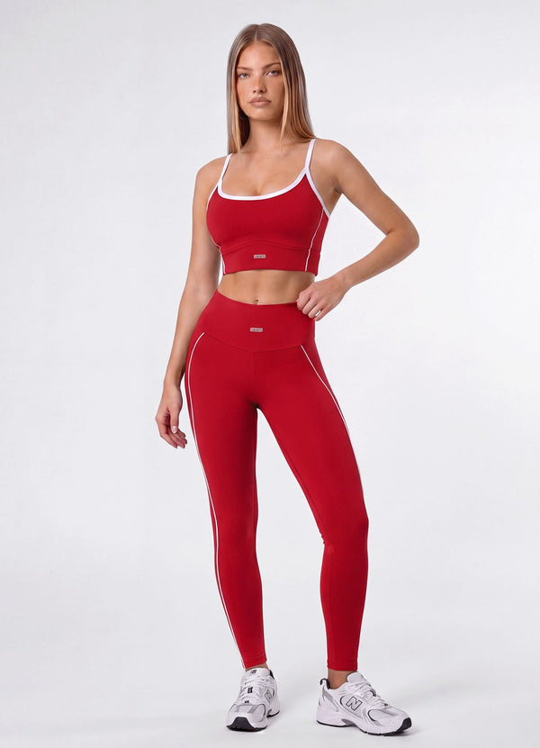 LEGGING EMANA RECOVER - ROJO LEGGINGS WIN ROPA DEPORTIVA 