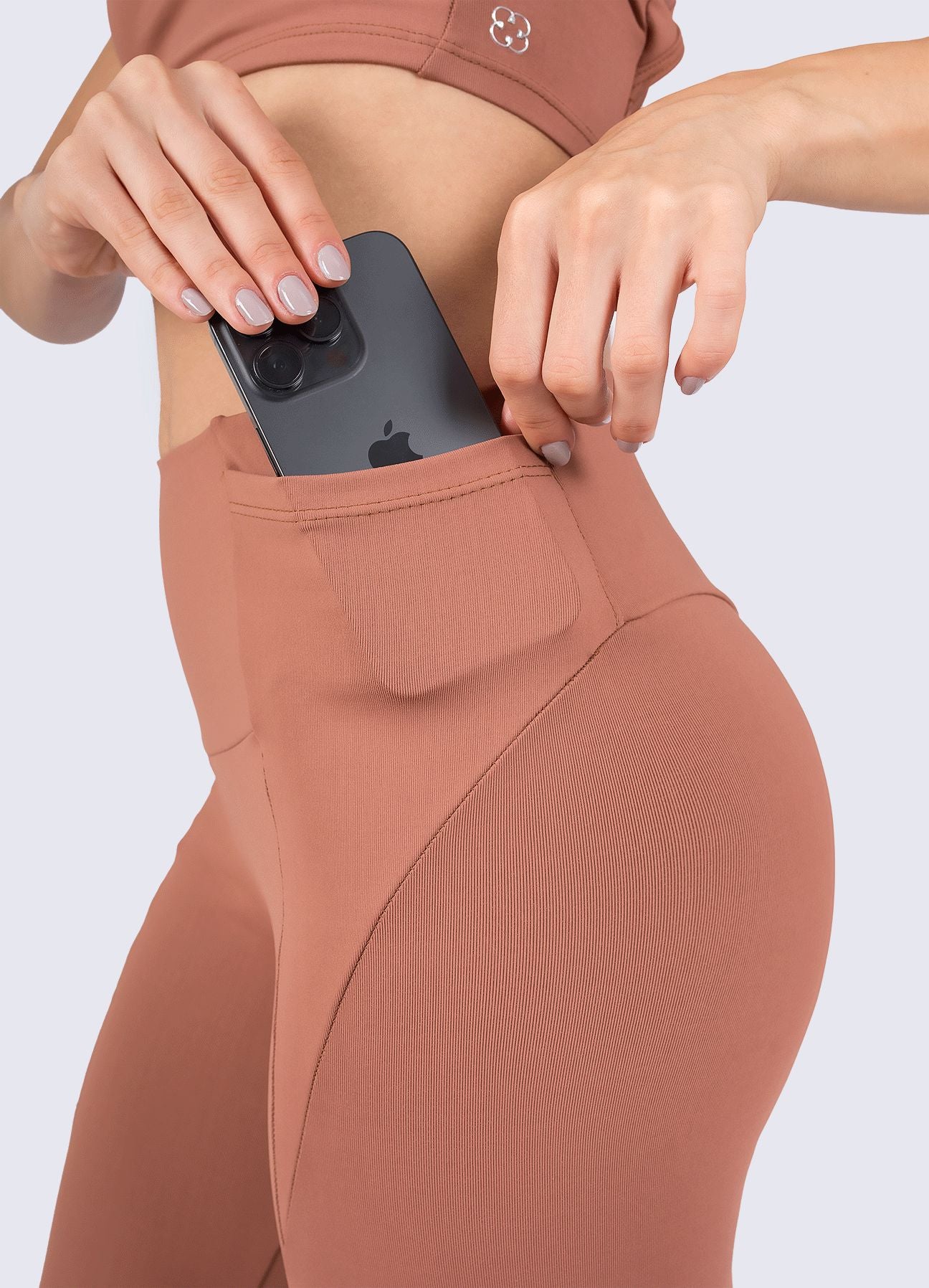 LEGGING EMANA SHAPE - MARRON COCOA LEGGINGS WIN ROPA DEPORTIVA 