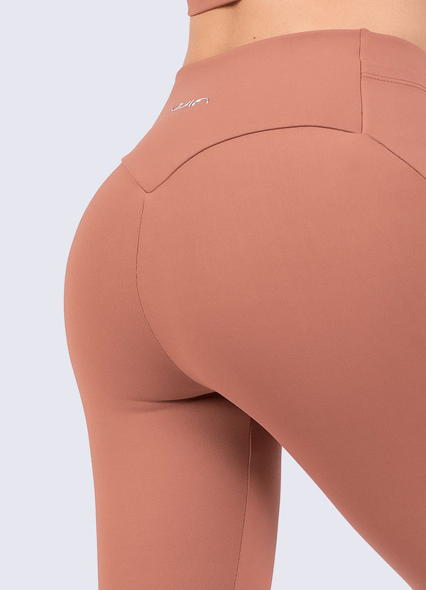 LEGGING EMANA SHAPE - MARRON COCOA LEGGINGS WIN ROPA DEPORTIVA 