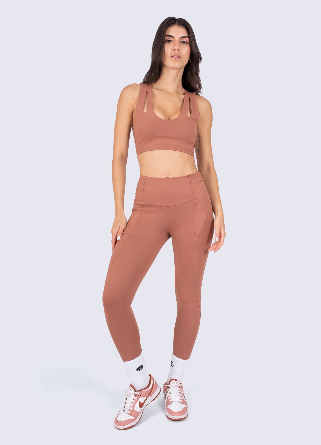 LEGGING EMANA SHAPE - MARRON COCOA LEGGINGS WIN ROPA DEPORTIVA Marron cocoa S 