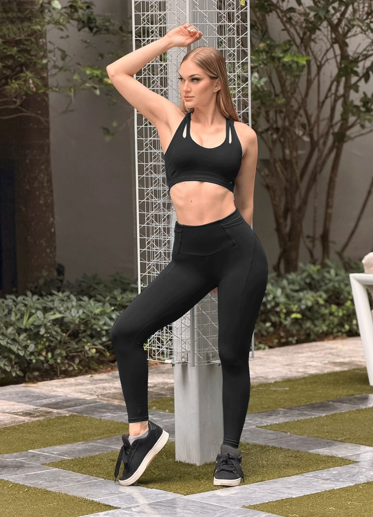 LEGGING EMANA SHAPE - NEGRO LEGGINGS WIN ROPA DEPORTIVA Negro S 