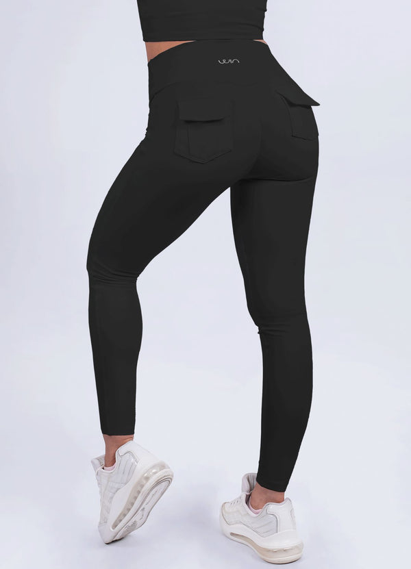 LEGGING EMANA SOUL - NEGRO LEGGINGS WIN ROPA DEPORTIVA 