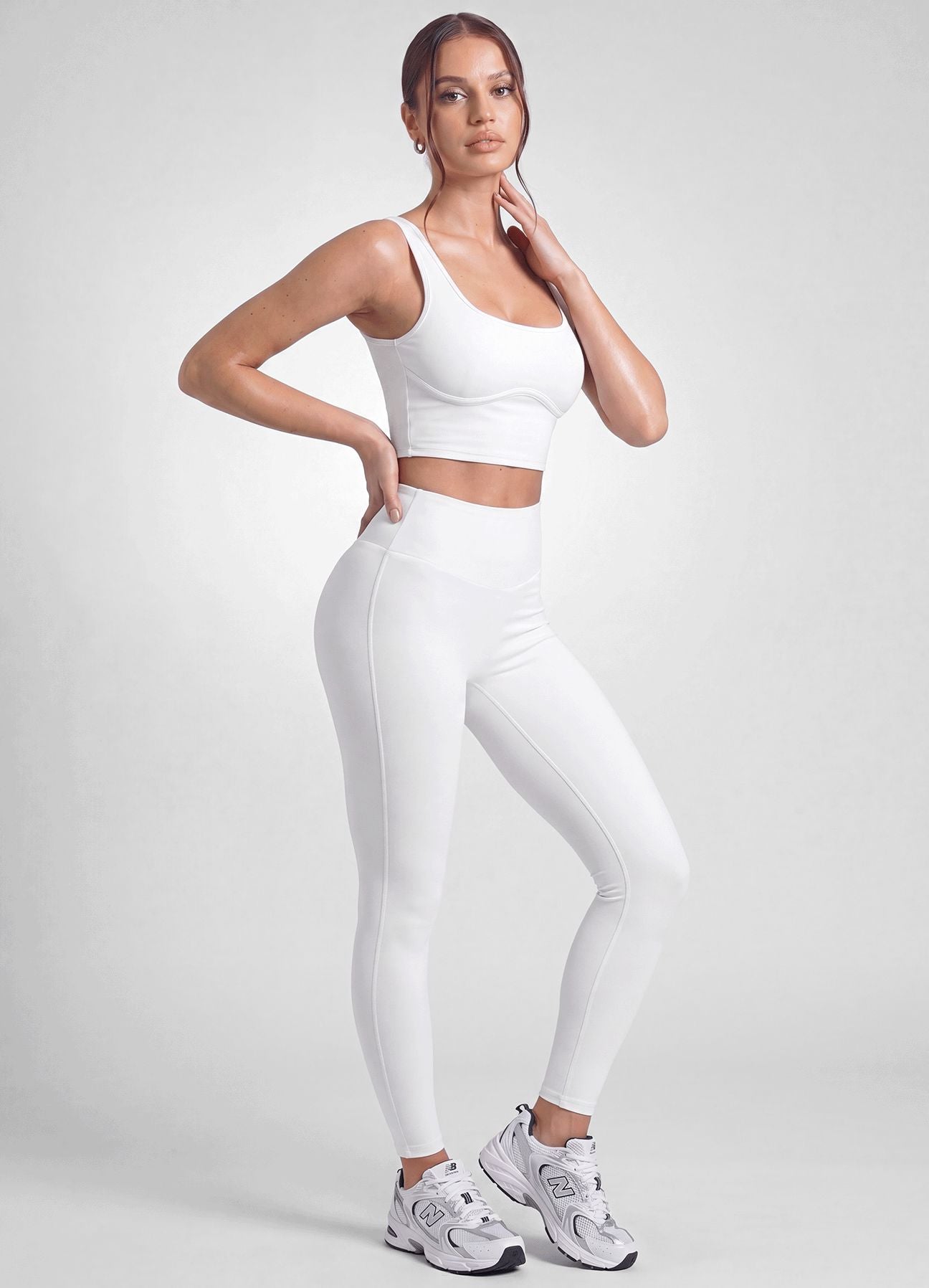 LEGGING EMANA STUDIO - BLANCO LEGGINGS WIN ROPA DEPORTIVA BLANCO S 
