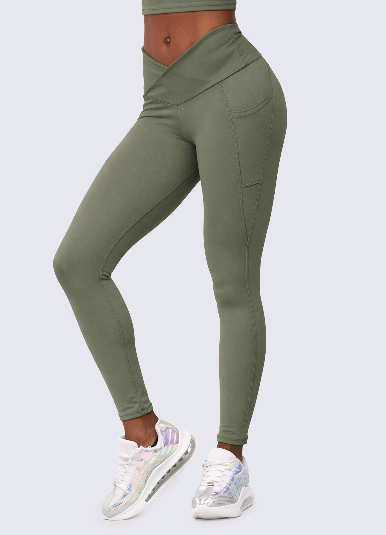 LEGGING EMANA V PERFECT - VERDE MILITAR LEGGINGS WIN ROPA DEPORTIVA Verde Militar S 