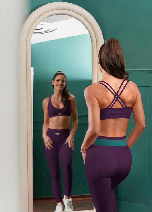 LEGGING EMANA WORK OUT-MORADO OSCURO LEGGING WINropadeportiva S MORADO OSCURO 