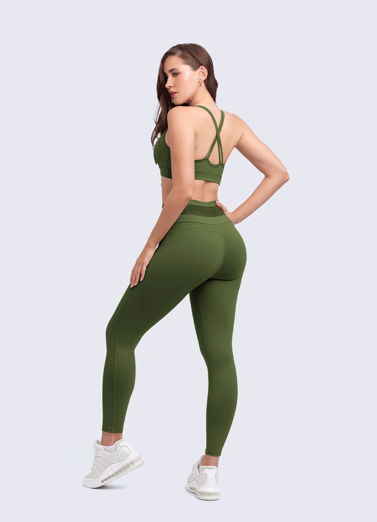 LEGGING EMANA WORK OUT-VERDE MILITAR LEGGING WINropadeportiva 