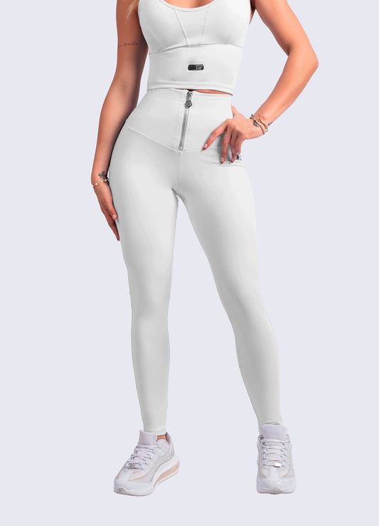 LEGGING EMANA ZIPPER-BLANCO LEGGINGS WIN ROPA DEPORTIVA S BLANCO 