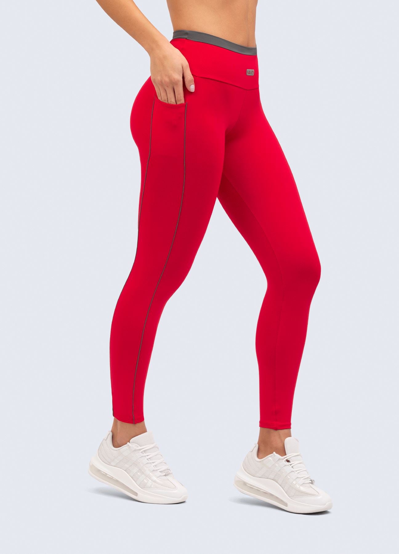 LEGGING NEVER STOPS-ROJO LEGGINGS WIN ROPA DEPORTIVA 