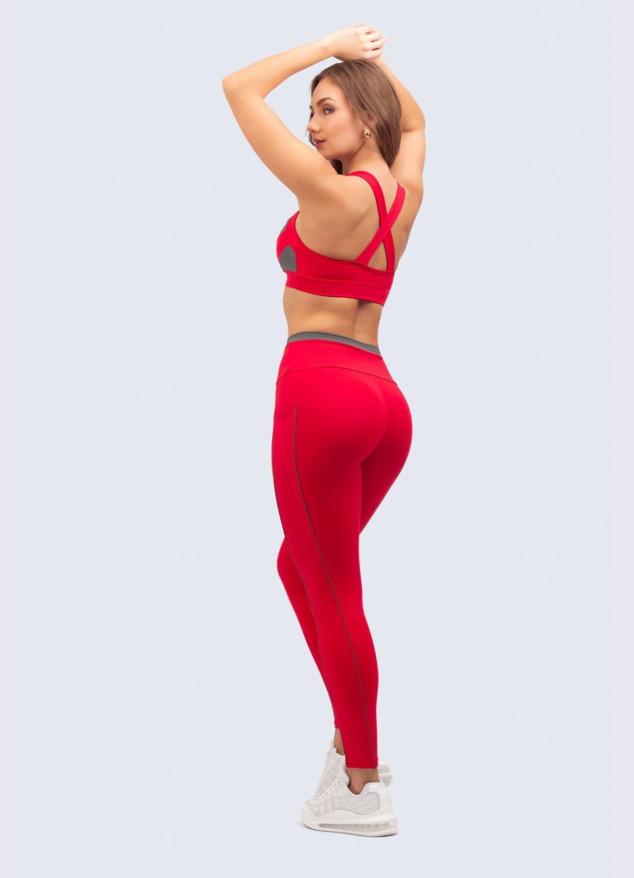 LEGGING NEVER STOPS-ROJO LEGGINGS WIN ROPA DEPORTIVA 