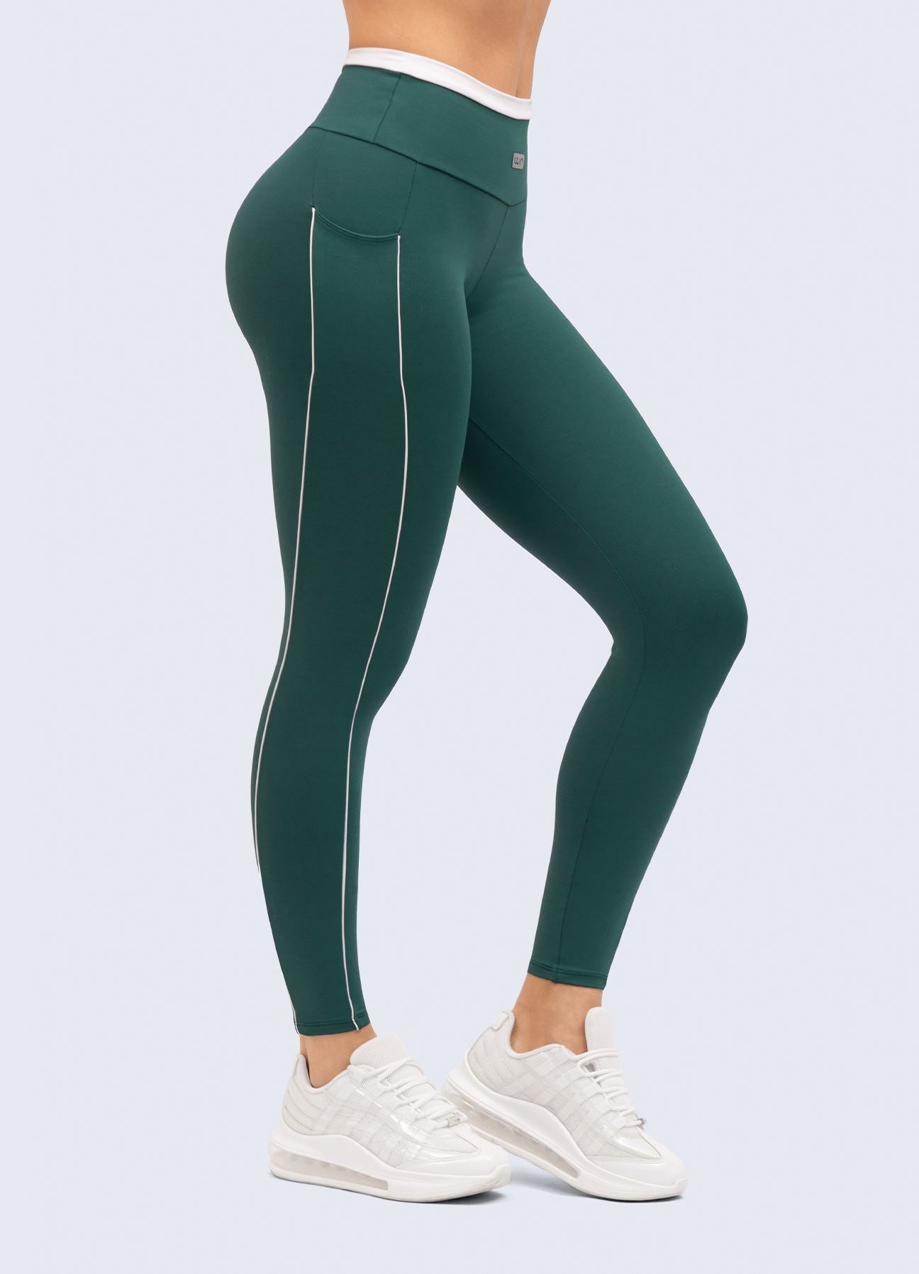 LEGGING NEVER STOPS-VERDE BOTELLA LEGGINGS WIN ROPA DEPORTIVA 