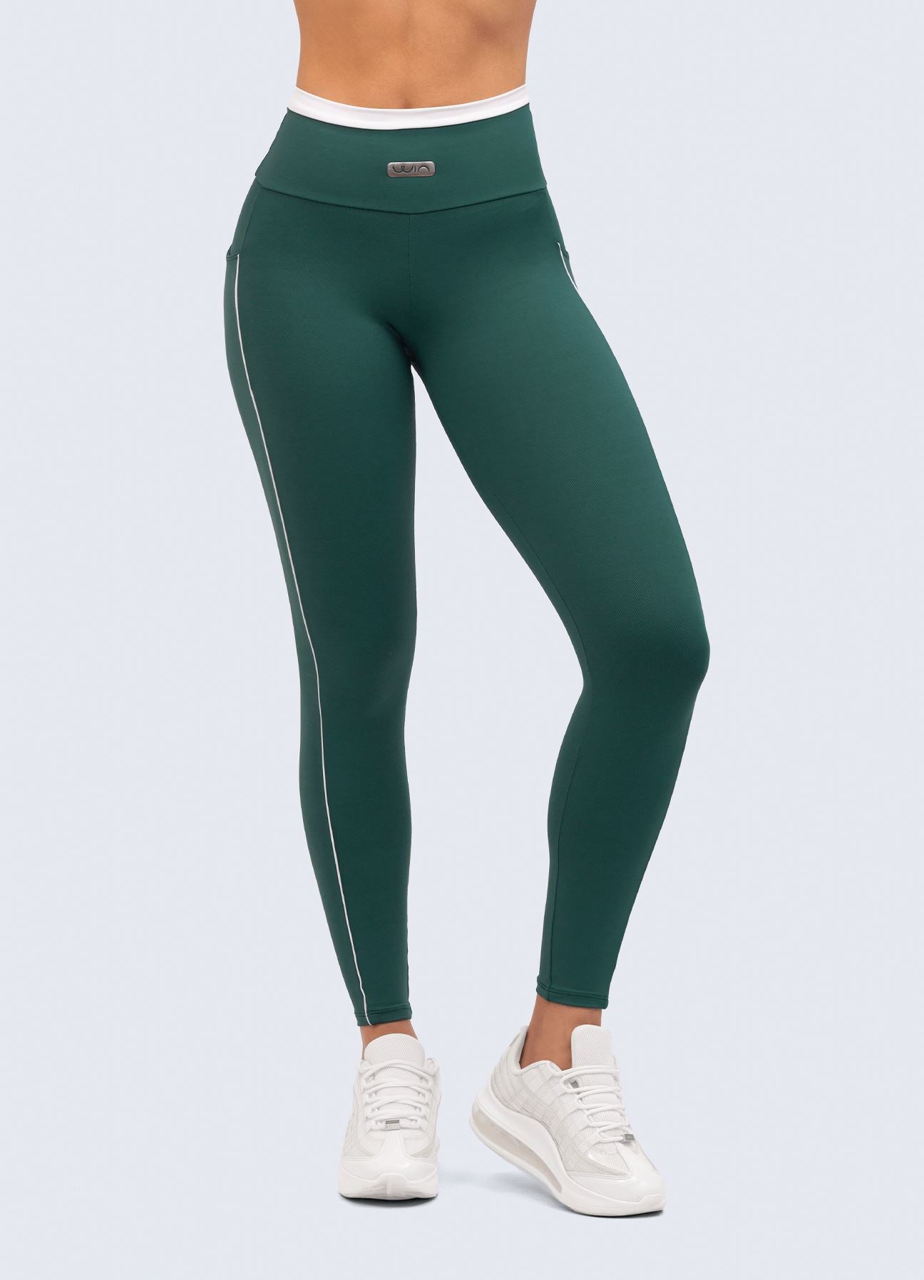 LEGGING NEVER STOPS-VERDE BOTELLA LEGGINGS WIN ROPA DEPORTIVA 