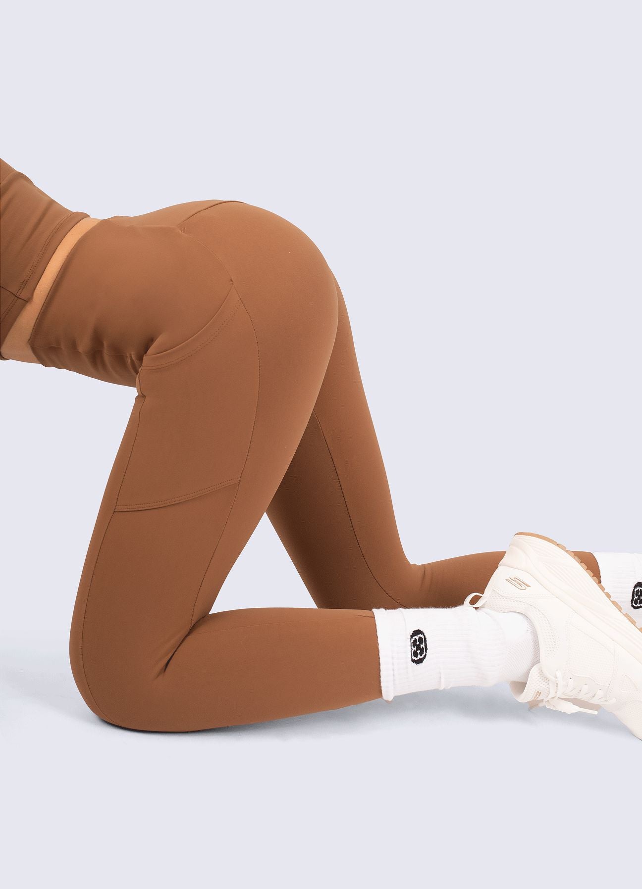 LEGGING READY GO - MARRON LEGGINGS WIN ROPA DEPORTIVA 