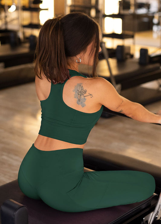 LEGGING READY GO - VERDE BOTELLA LEGGINGS WIN ROPA DEPORTIVA verde-botella S 