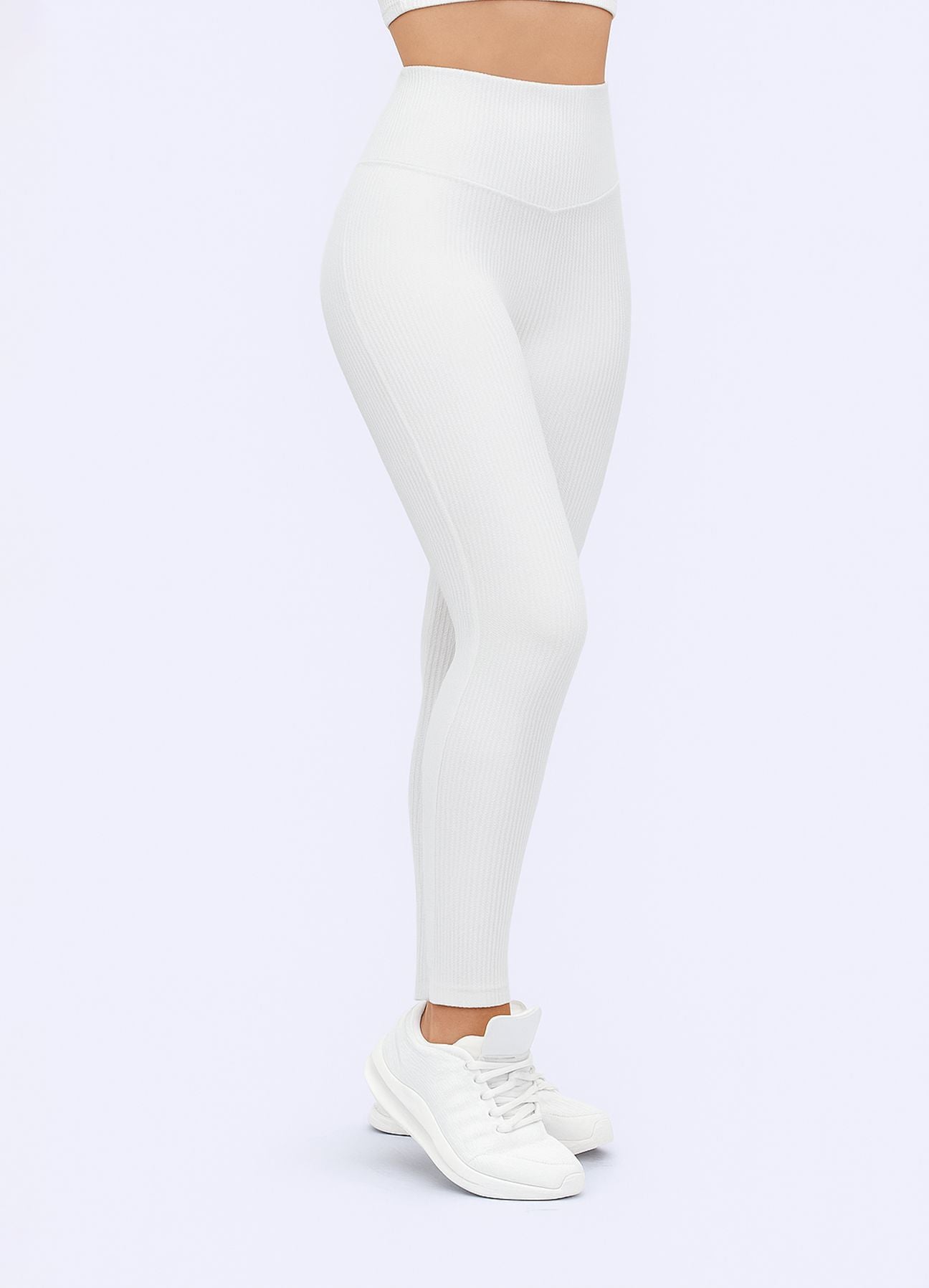 LEGGING SCULPT SHINE - BLANCO WIN ROPA DEPORTIVA 