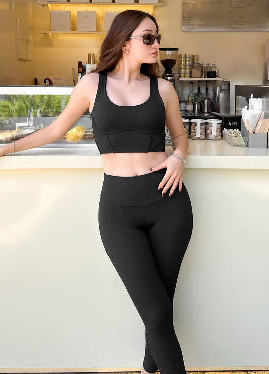 LEGGING SCULPT SHINE - NEGRO LEGGINGS WIN ROPA DEPORTIVA Negro S 