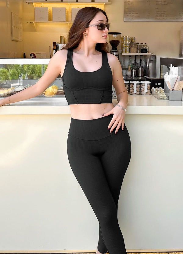 LEGGING SCULPT SHINE - NEGRO LEGGINGS WIN ROPA DEPORTIVA Negro S 