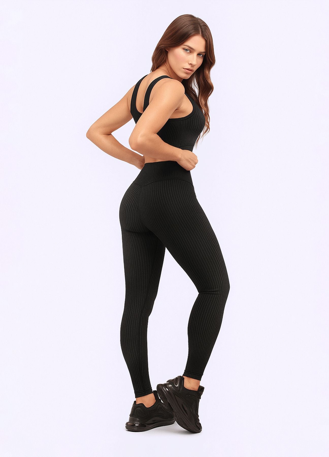 LEGGING SCULPT SHINE - NEGRO WIN ROPA DEPORTIVA 