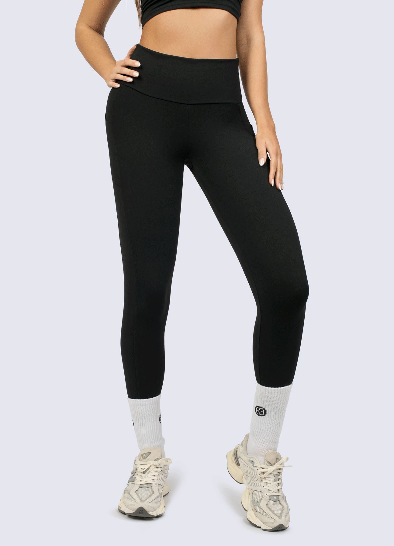 LEGGING SUPLEX CONTROL - NEGRO LEGGINGS WIN ROPA DEPORTIVA 
