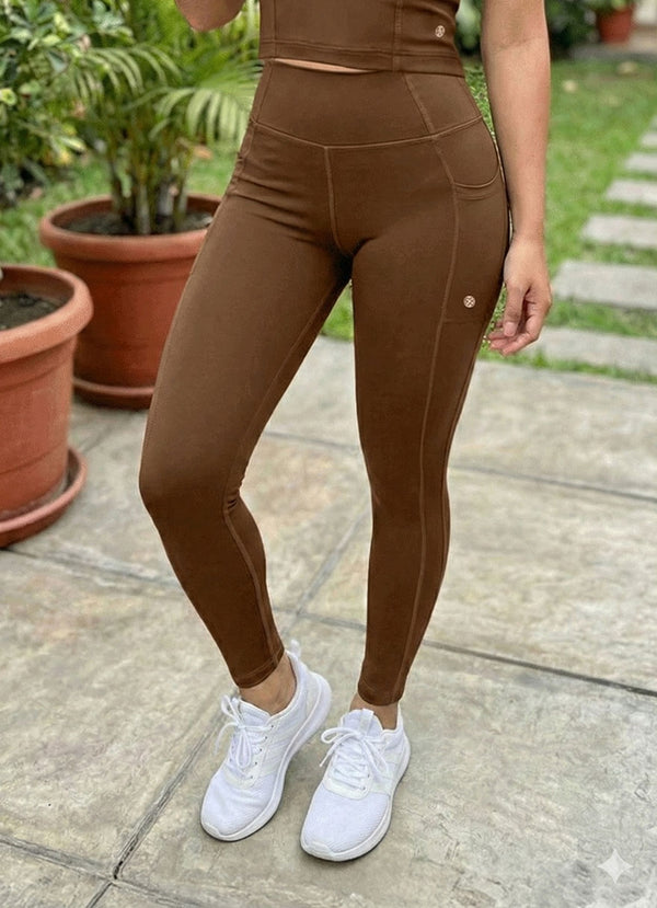 LEGGING SUPLEX NATURE - MARRON OSCURO LEGGINGS WIN ROPA DEPORTIVA marron S 