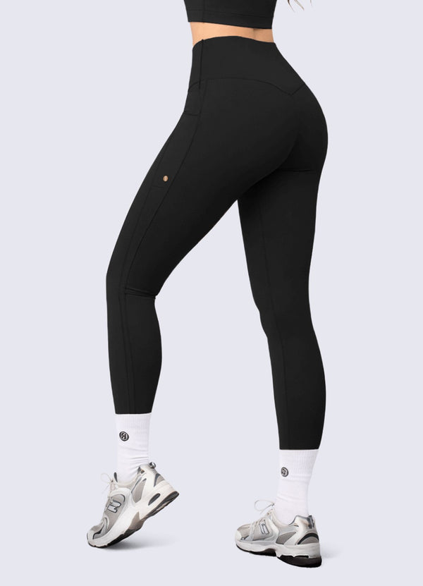 LEGGING SUPLEX NATURE - NEGRO LEGGINGS WIN ROPA DEPORTIVA 